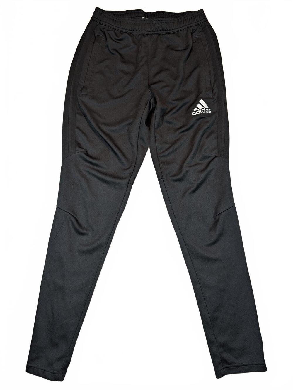 Adidas Climalite Track Pants Tapered Athletic Jogger Black Mens Small 28x29